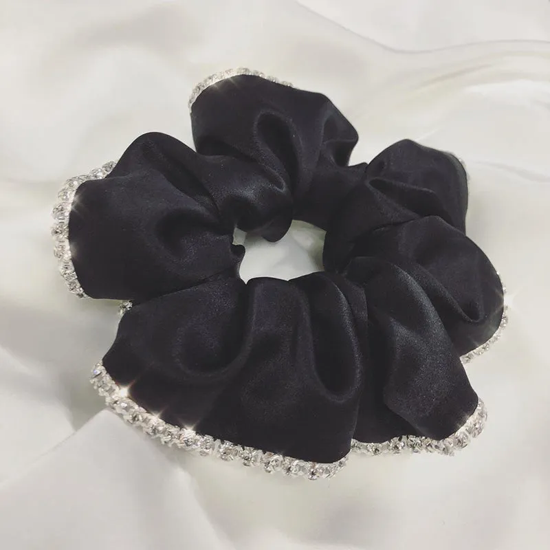 Black Silk Scrunchie