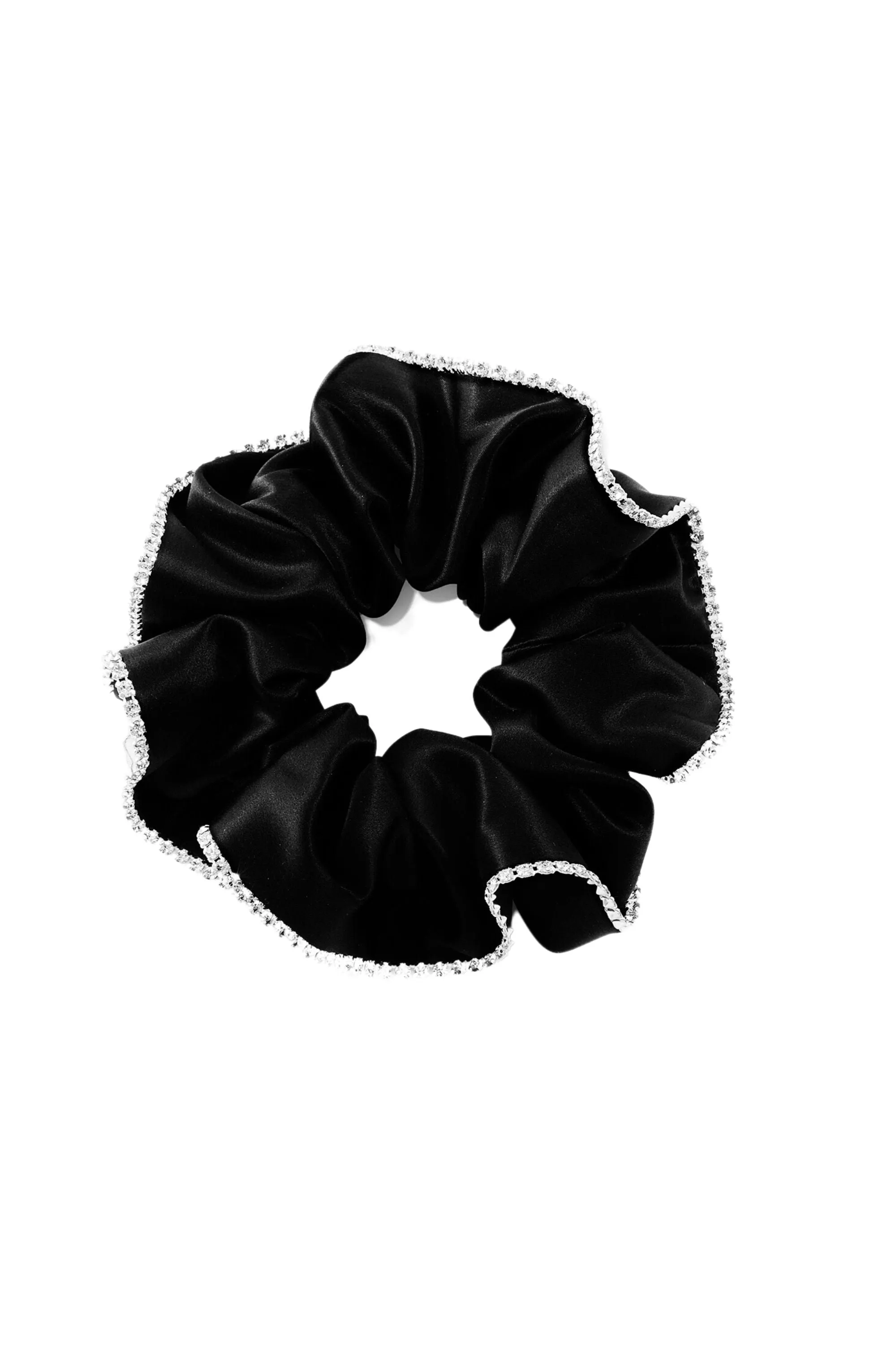 Black Silk Scrunchie