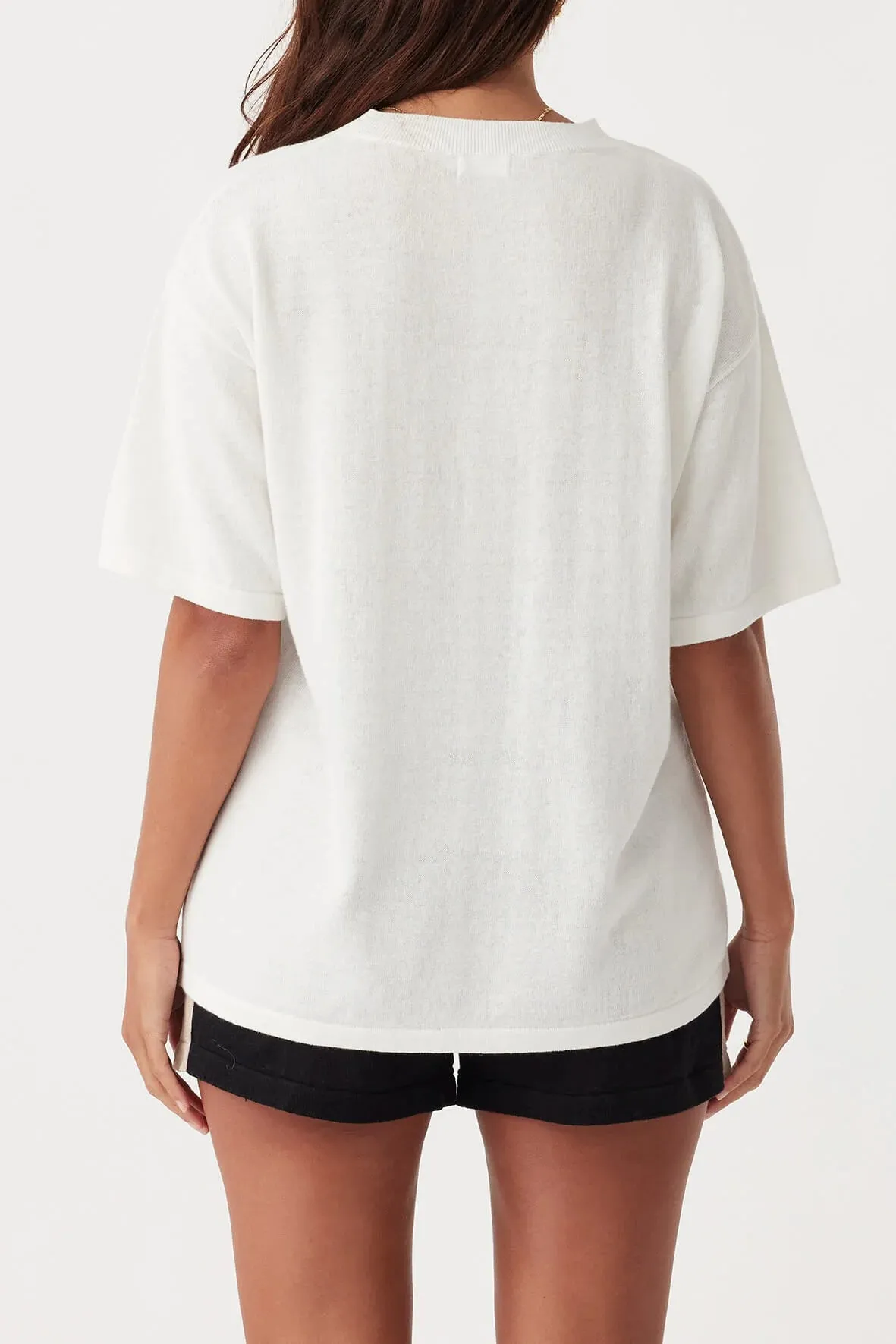 Hazel T-Shirt - Cream & Black