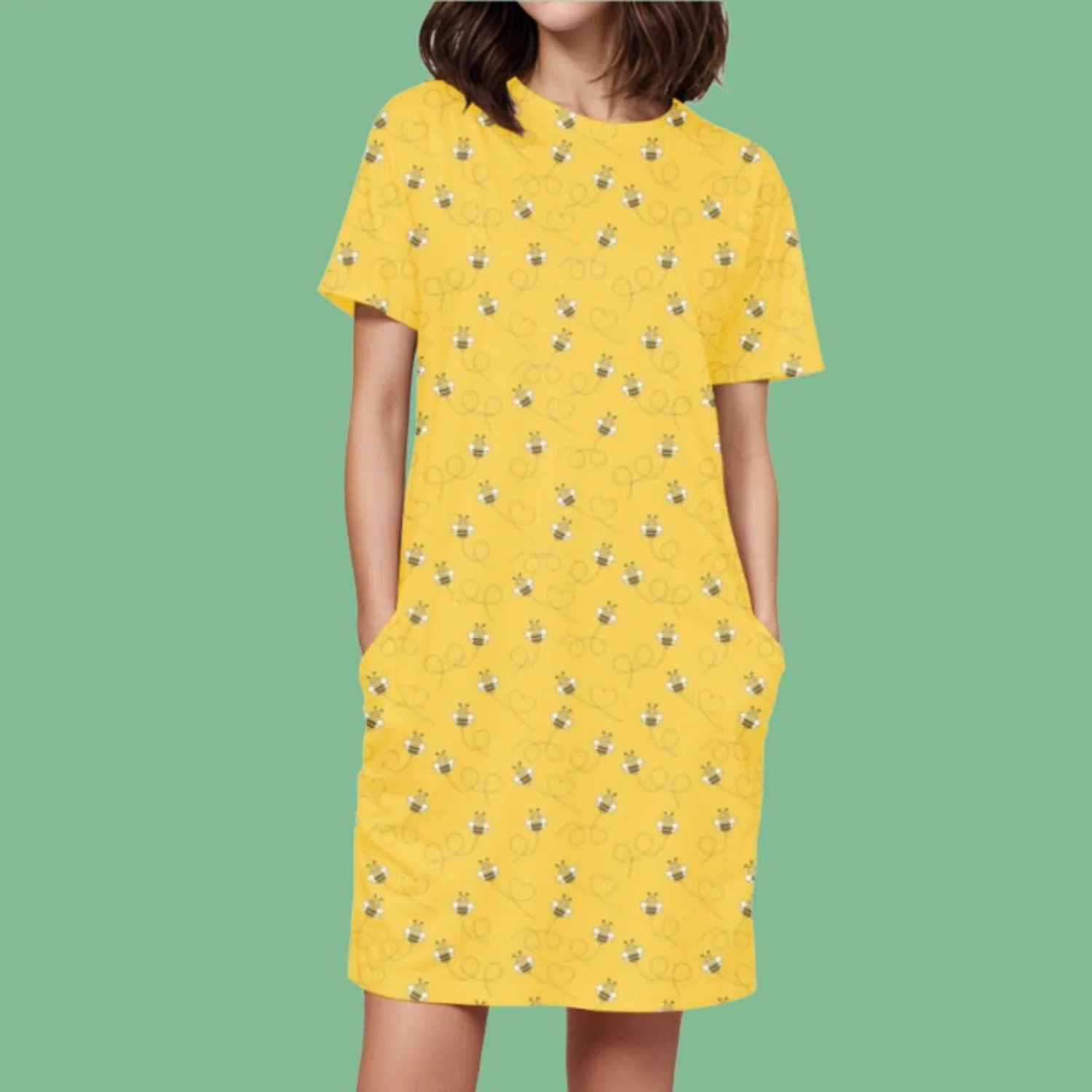 Honeybee - Women's T-Shirt Dress