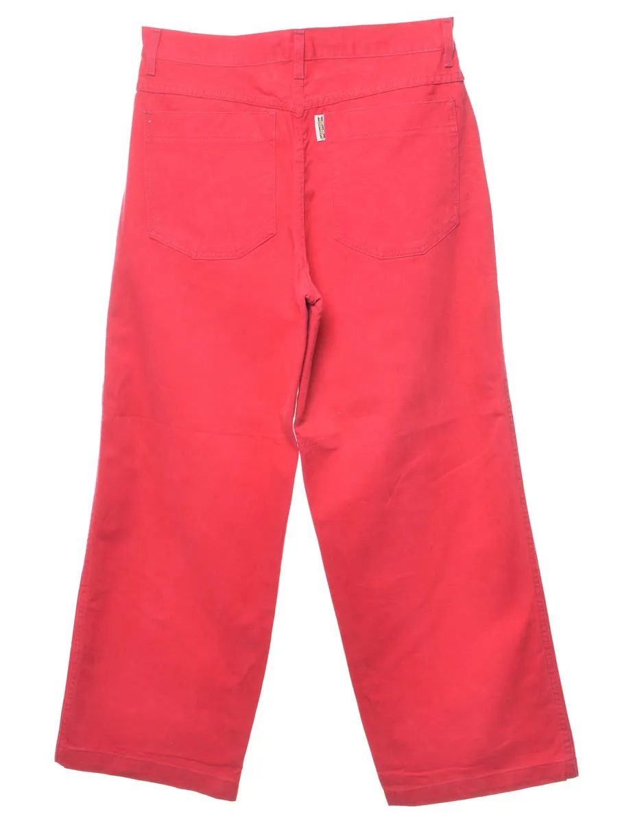 Hot Pink Straight Fit Jeans - W28 L30