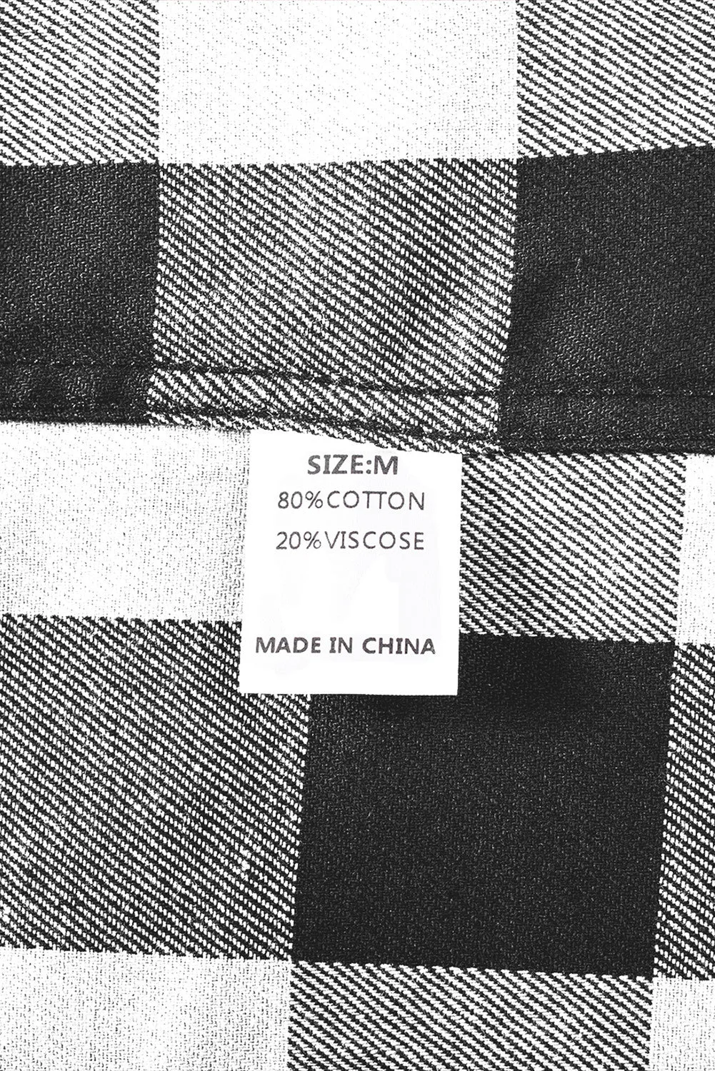 Men Button Front Long Sleeve Gingham Shirt