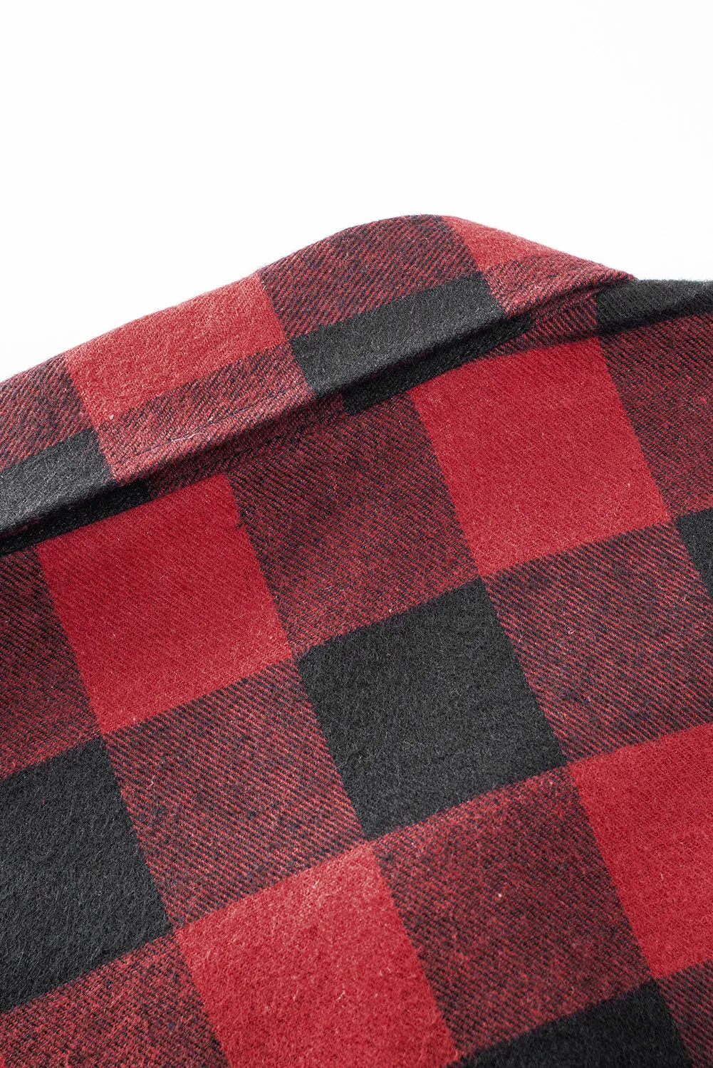 Men Button Front Long Sleeve Gingham Shirt