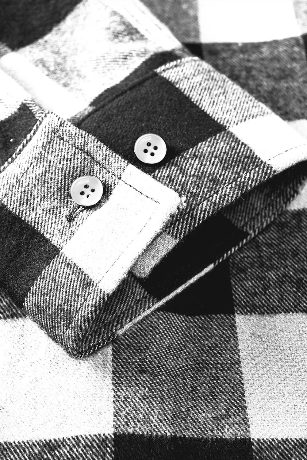 Men Button Front Long Sleeve Gingham Shirt