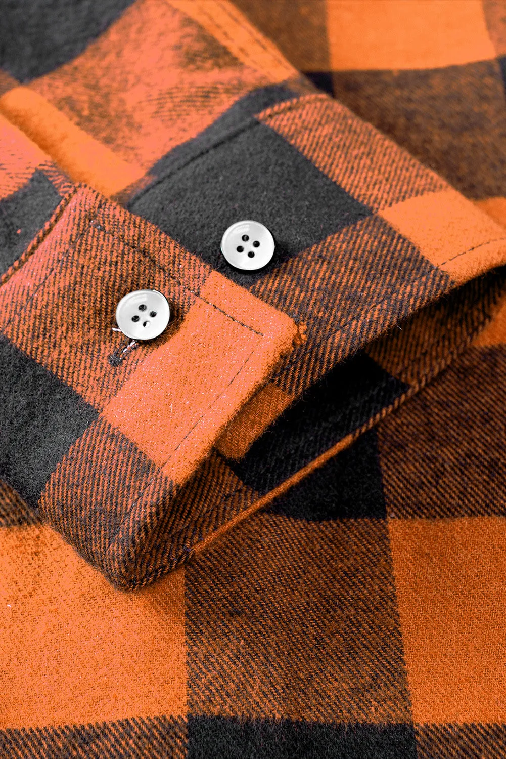 Men Button Front Long Sleeve Gingham Shirt