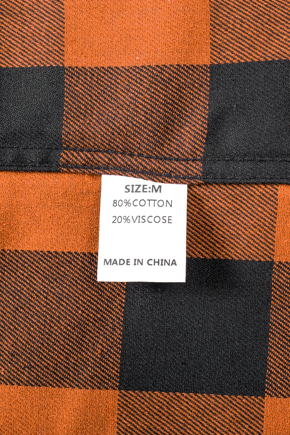 Men Button Front Long Sleeve Gingham Shirt