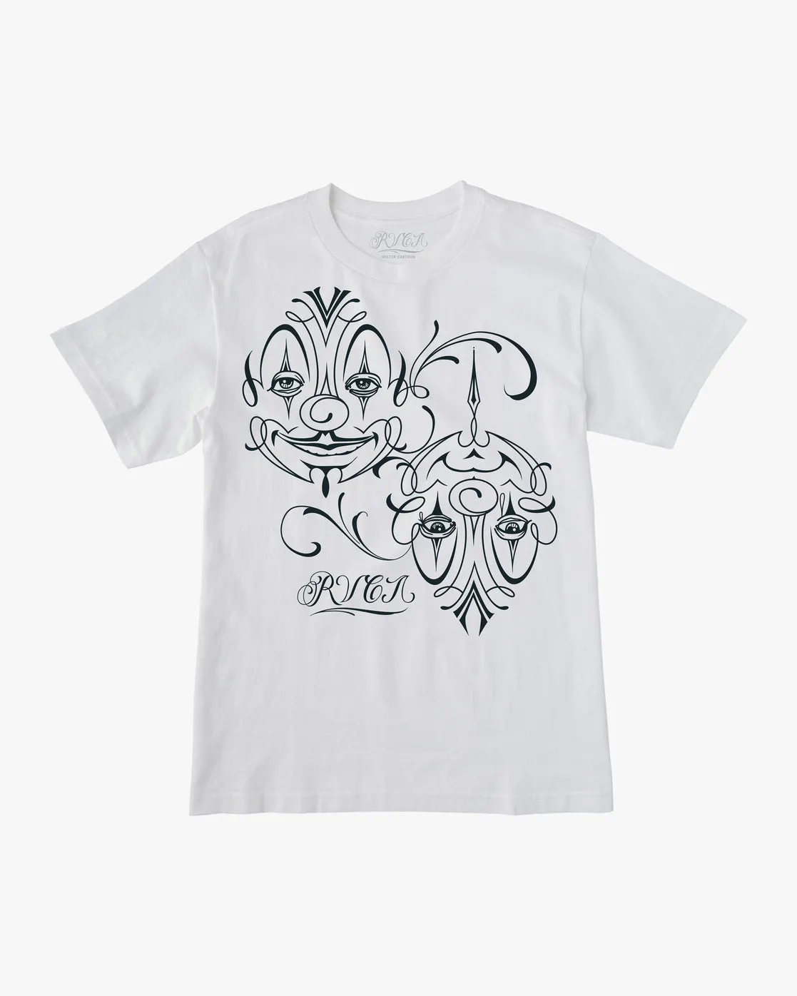 Mister Cartoon Balance Clowns Tee - White