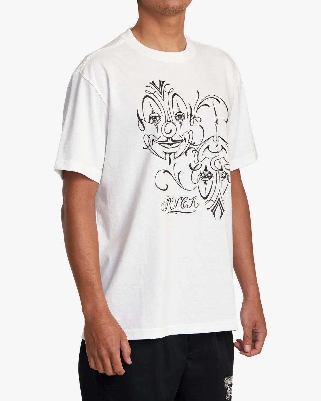 Mister Cartoon Balance Clowns Tee - White