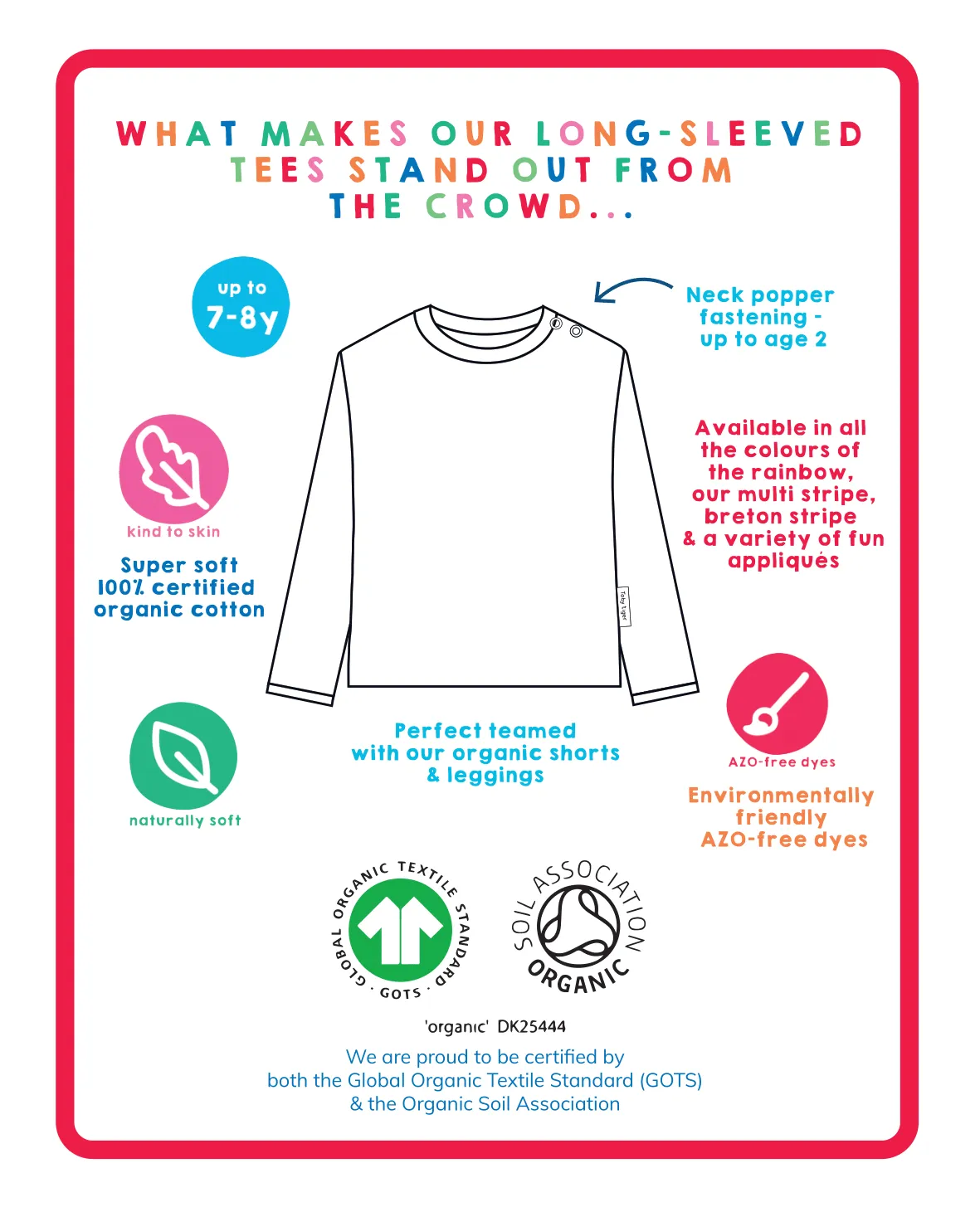 Organic Green Basic Long-Sleeved T-Shirt