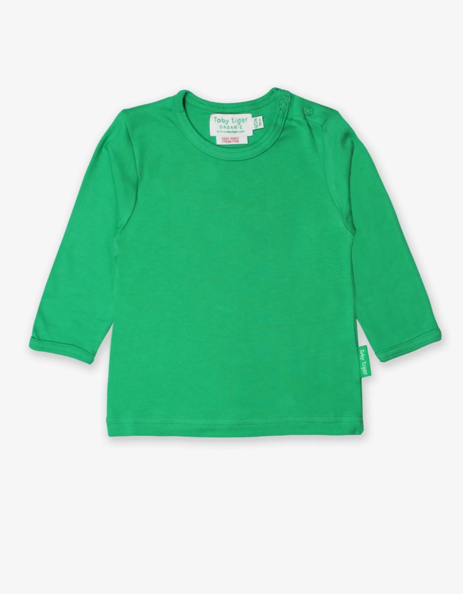 Organic Green Basic Long-Sleeved T-Shirt