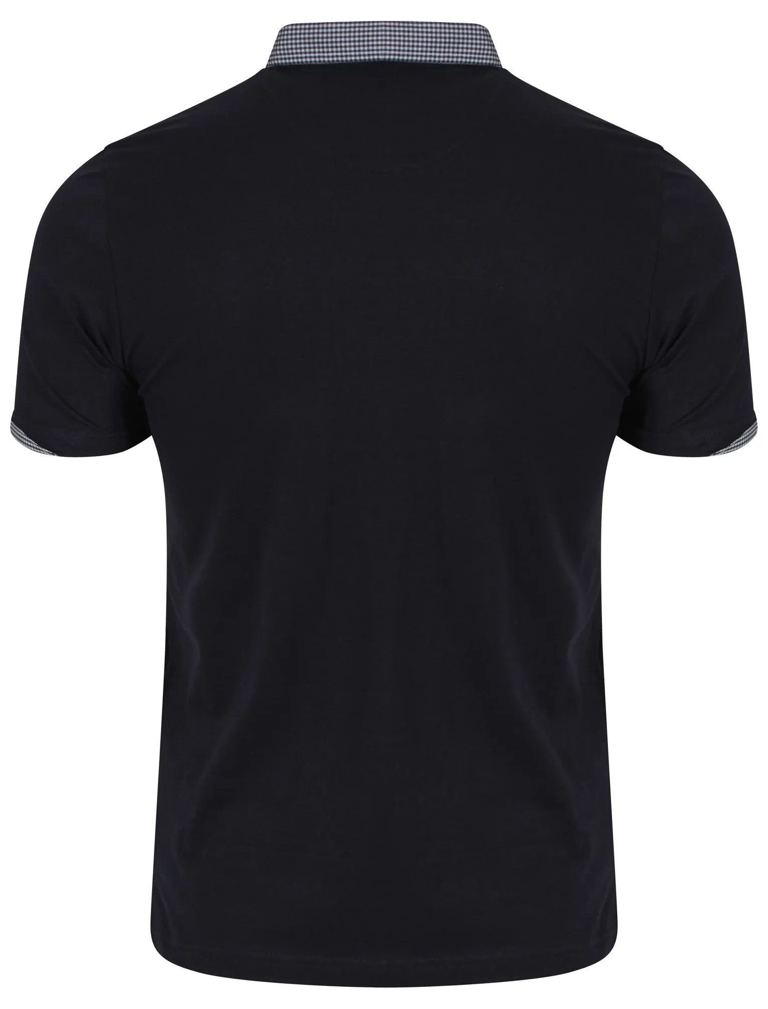 Sewell Gingham Polo Shirt in Navy - Dissident