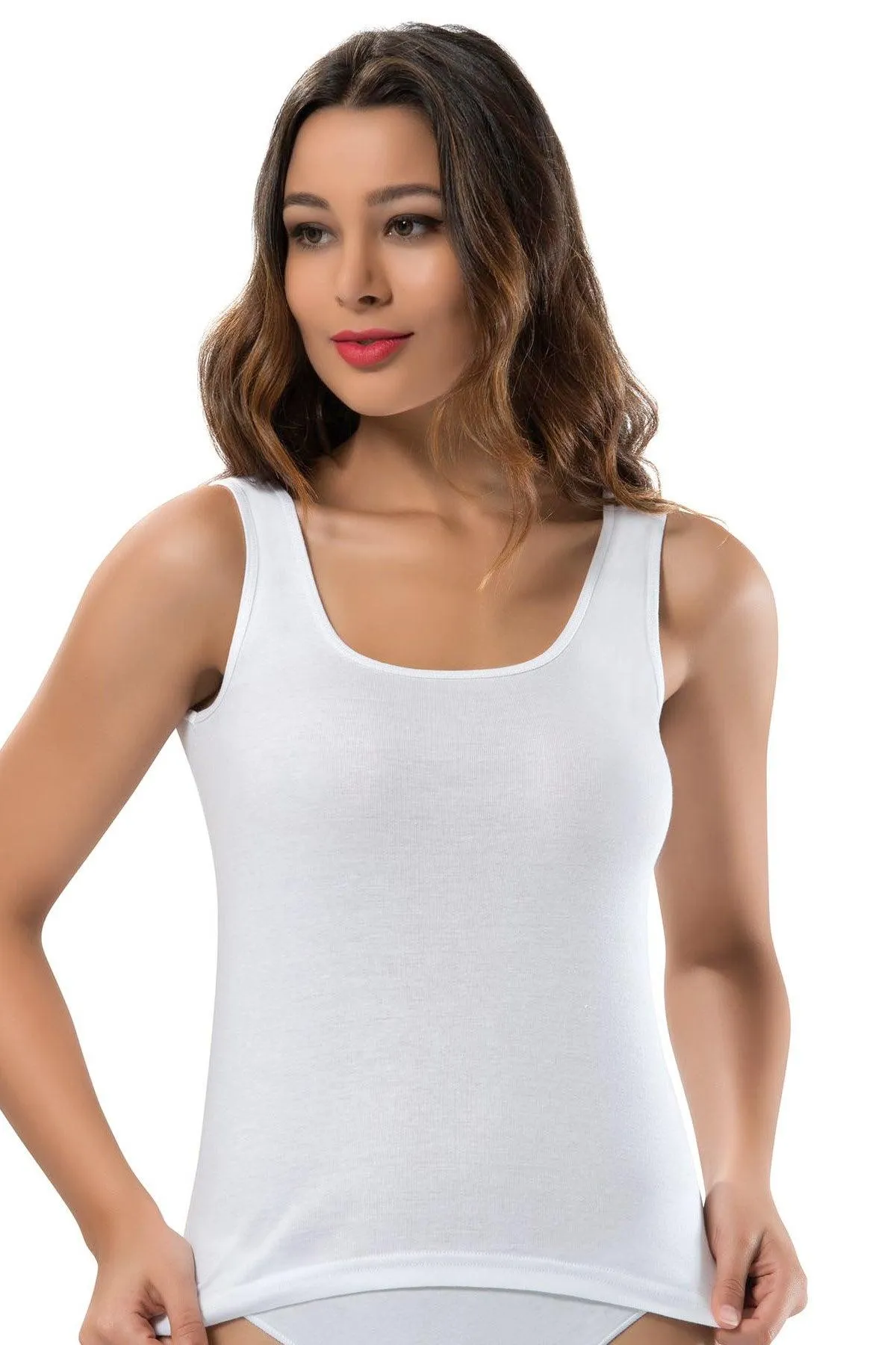 SIMPLE BASIC WIDE STRAP TANK TOP ED2105