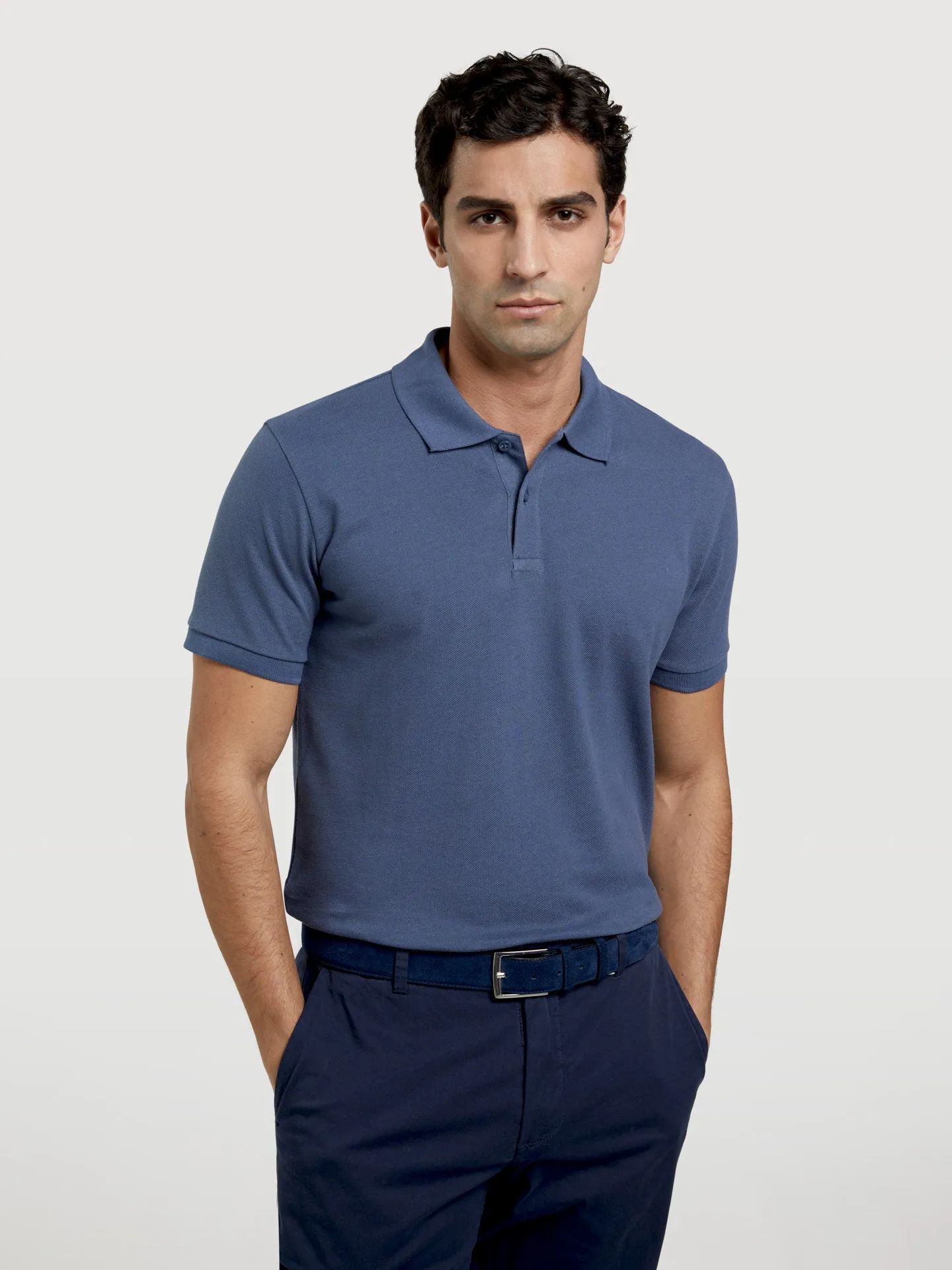 Slim Fit Basic Polo Piqué Shirt