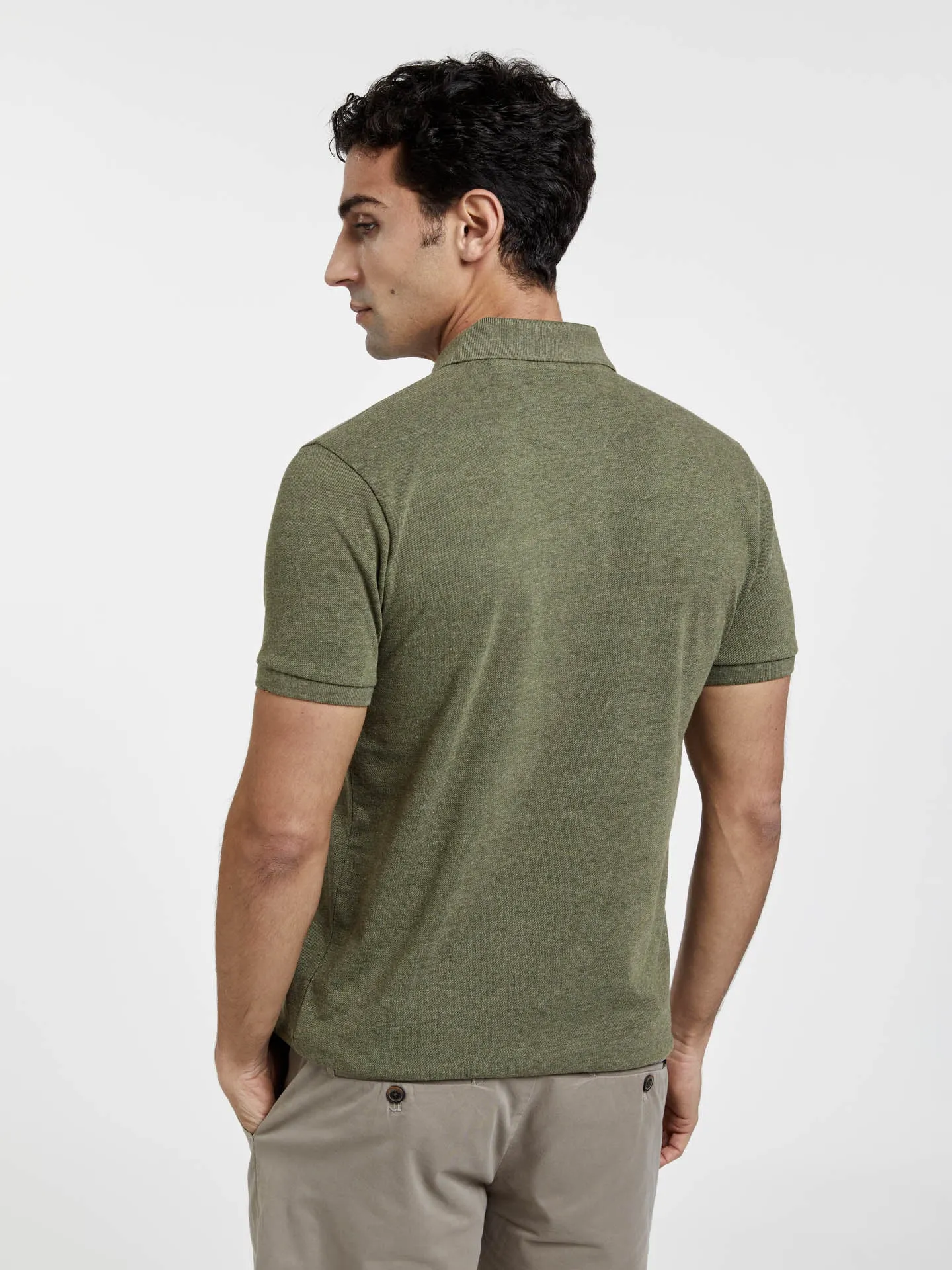 Slim Fit Basic Polo Piqué Shirt
