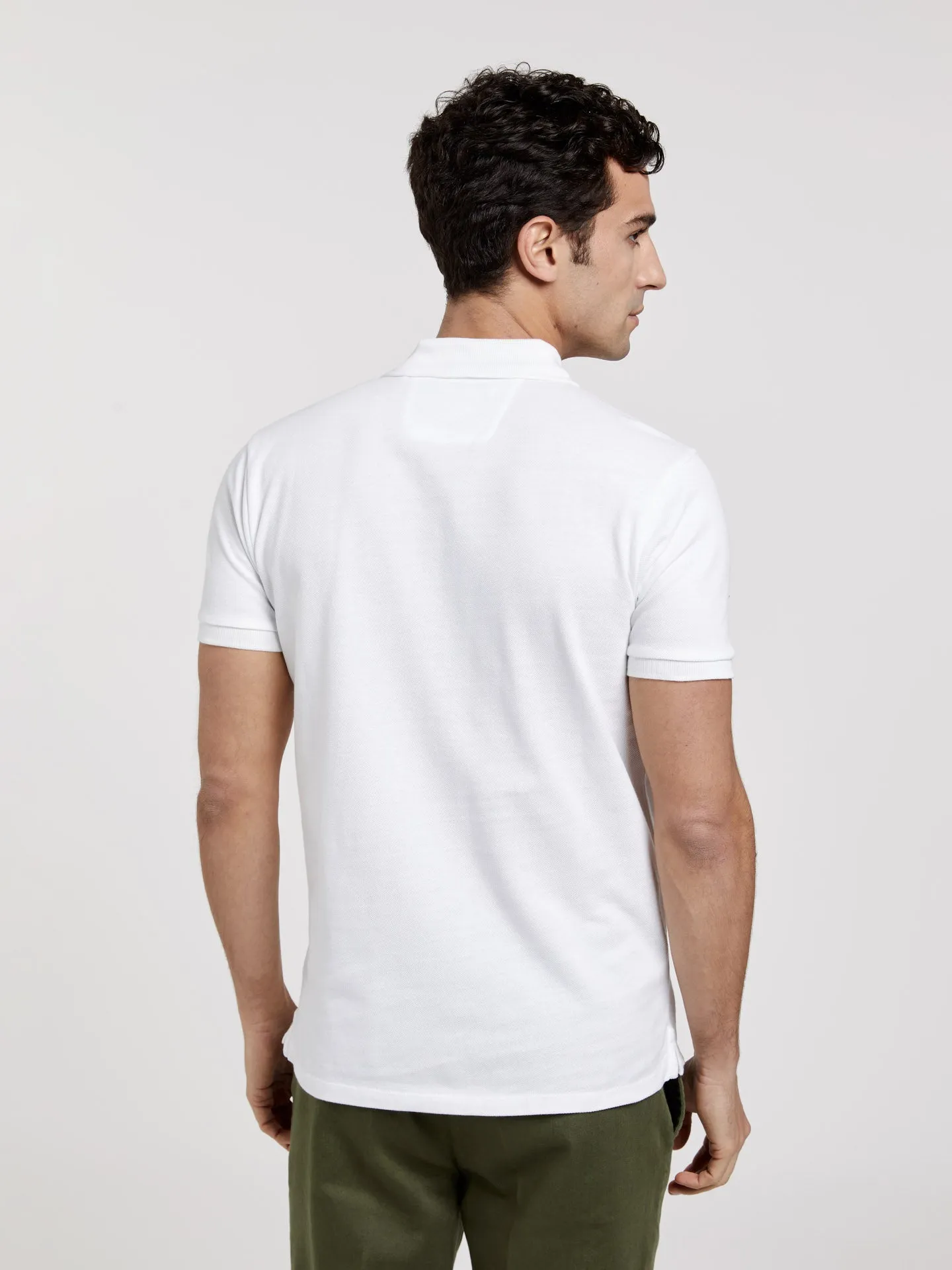 Slim Fit Basic Polo Piqué Shirt