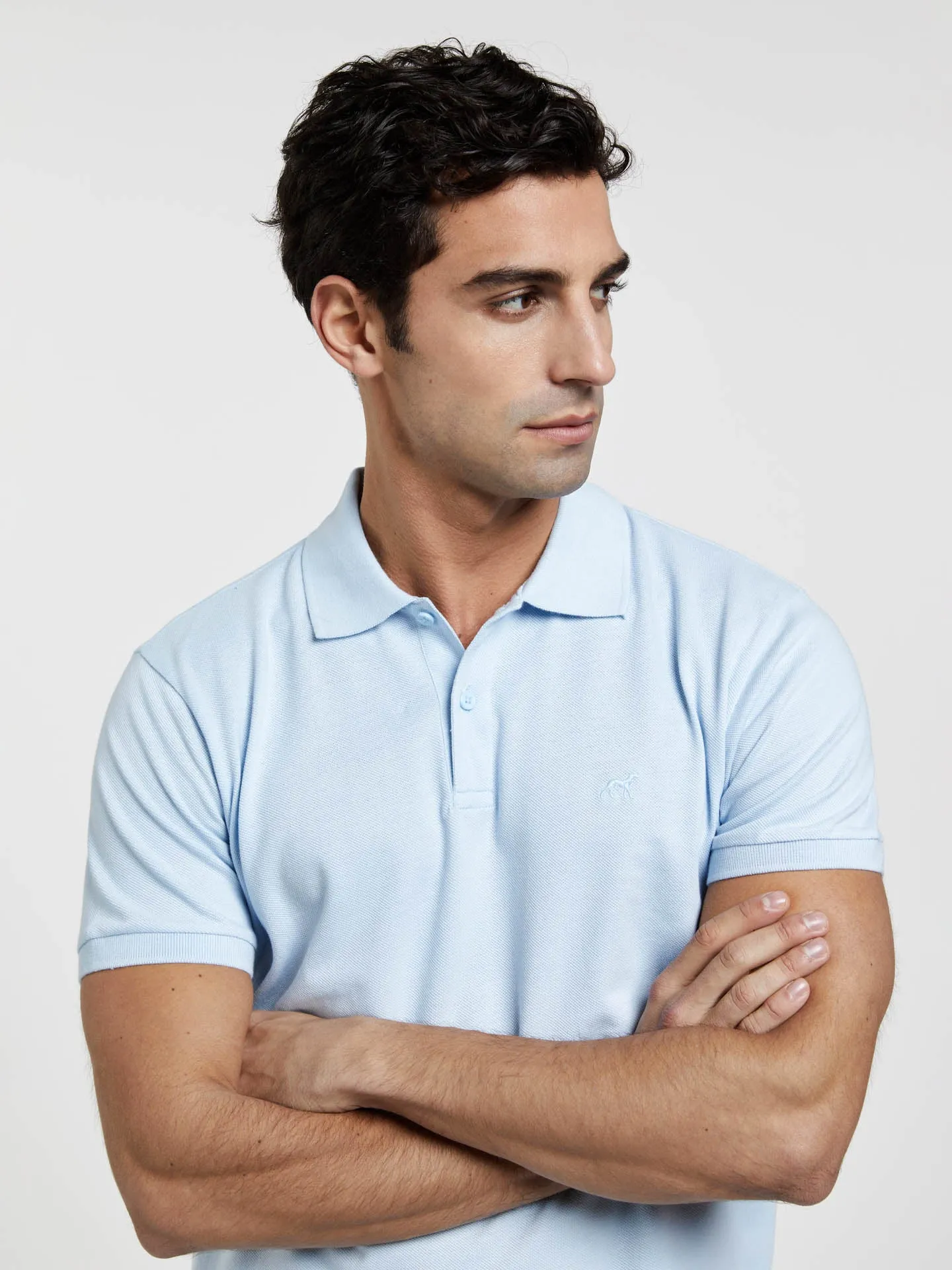 Slim Fit Basic Polo Piqué Shirt
