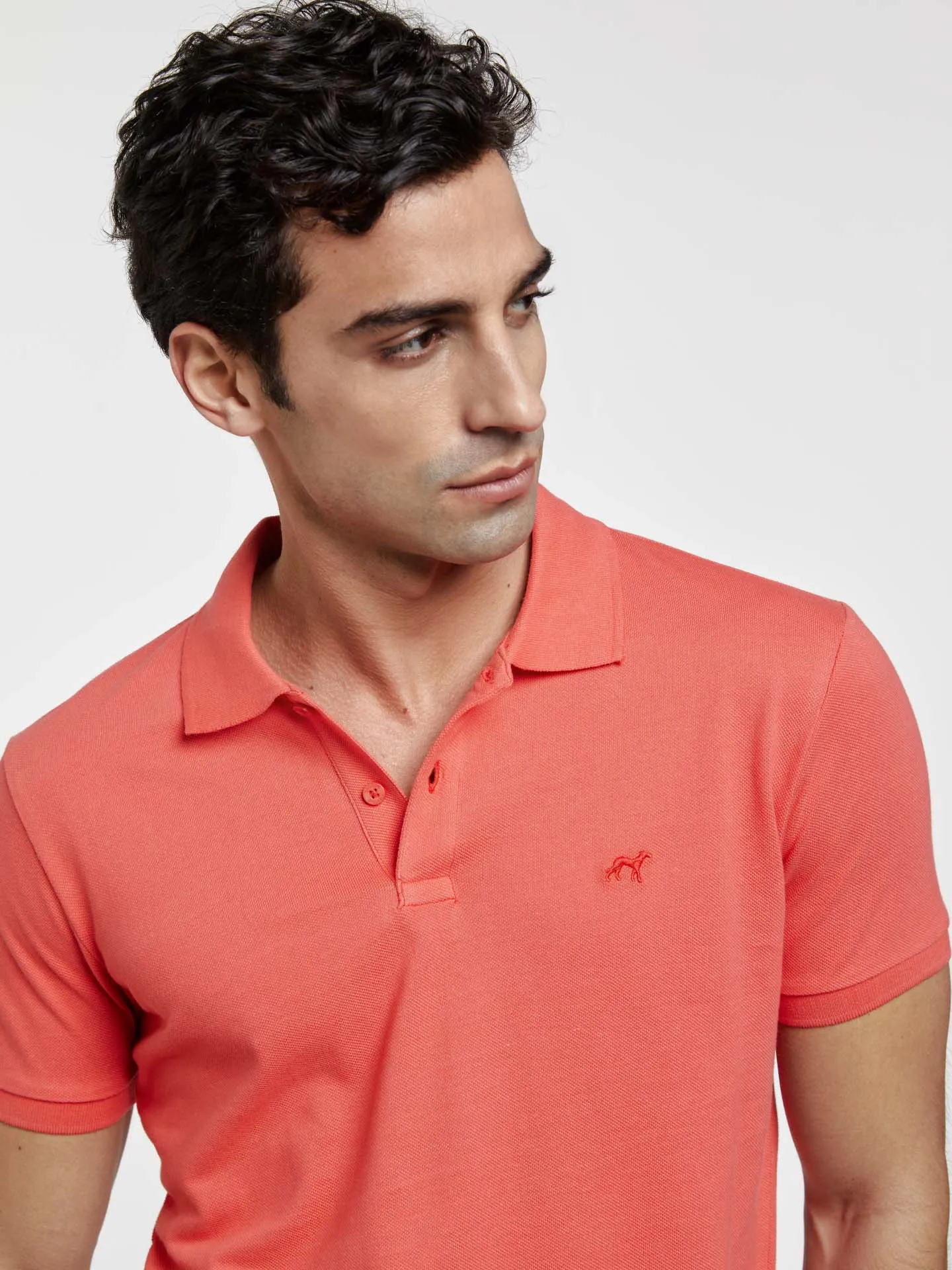 Slim Fit Basic Polo Piqué Shirt