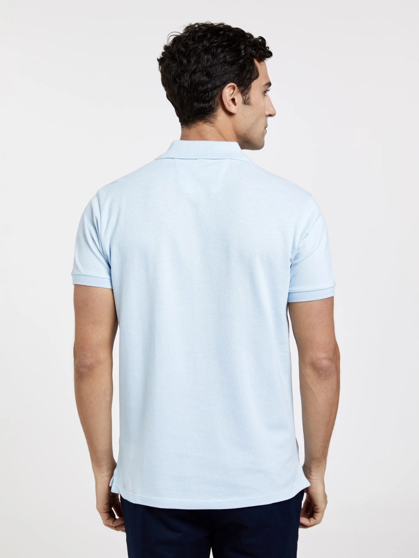 Slim Fit Basic Polo Piqué Shirt
