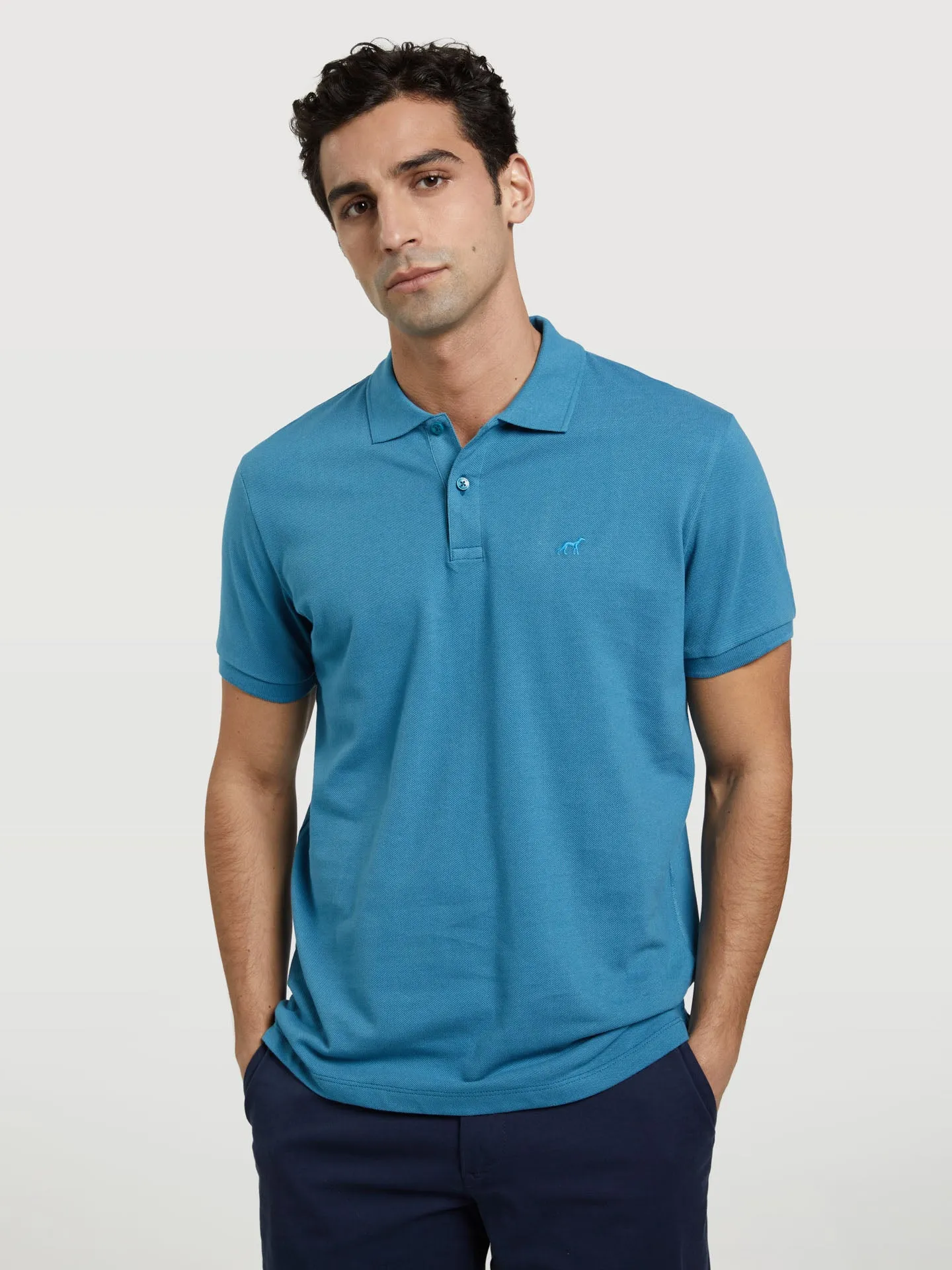 Slim Fit Basic Polo Piqué Shirt