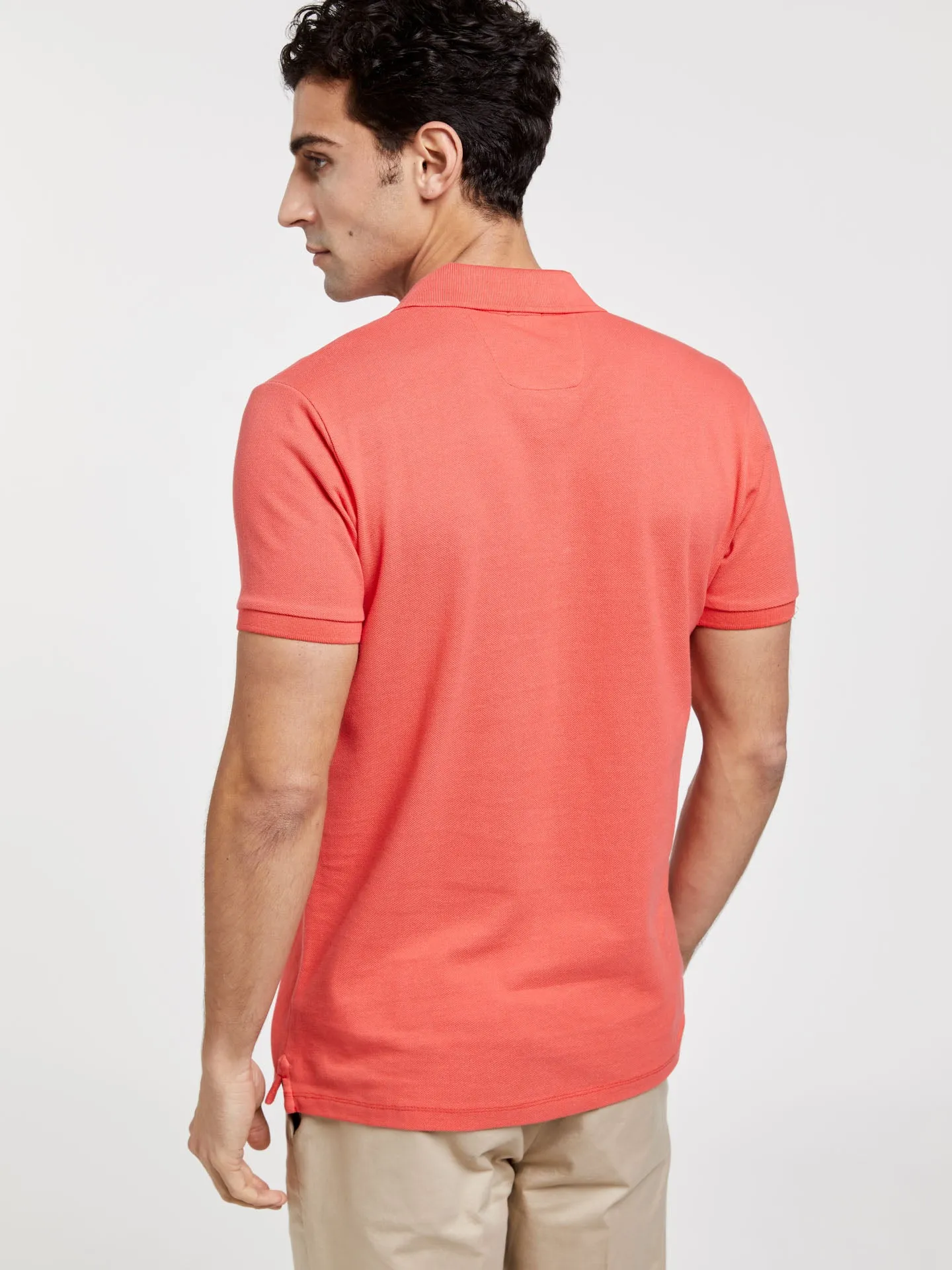 Slim Fit Basic Polo Piqué Shirt