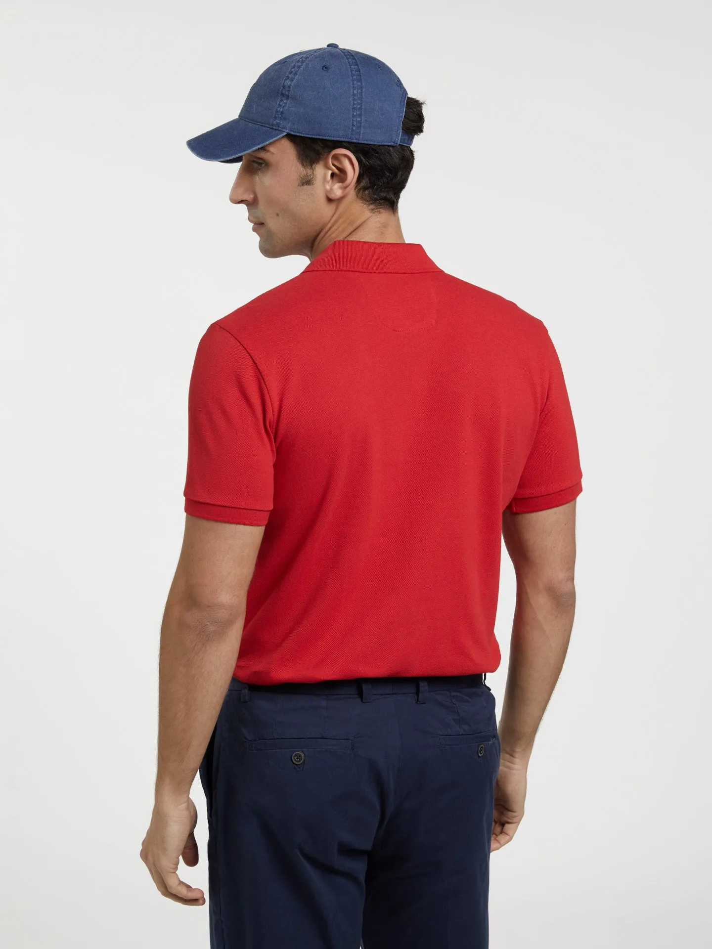 Slim Fit Basic Polo Piqué Shirt