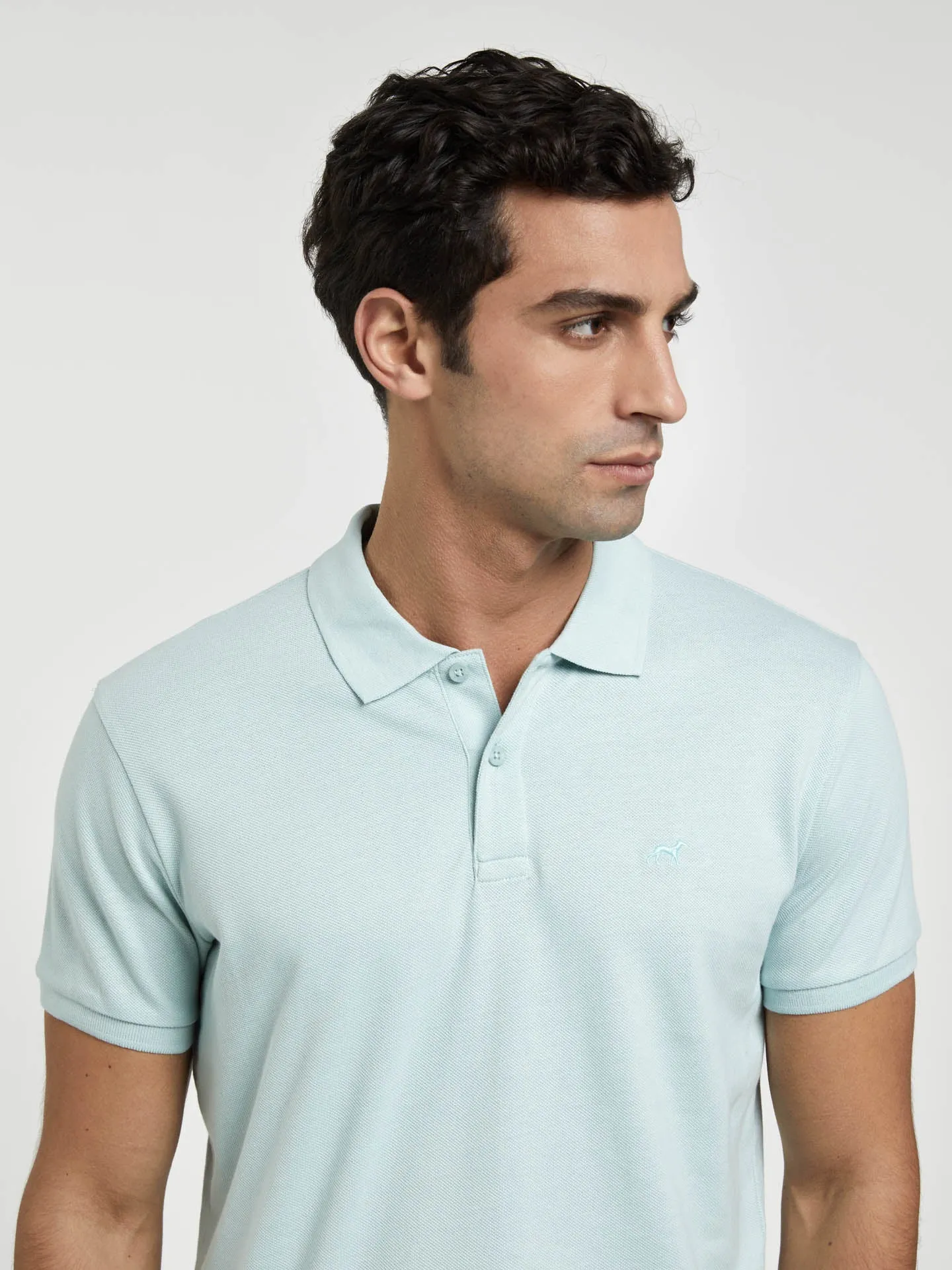 Slim Fit Basic Polo Piqué Shirt