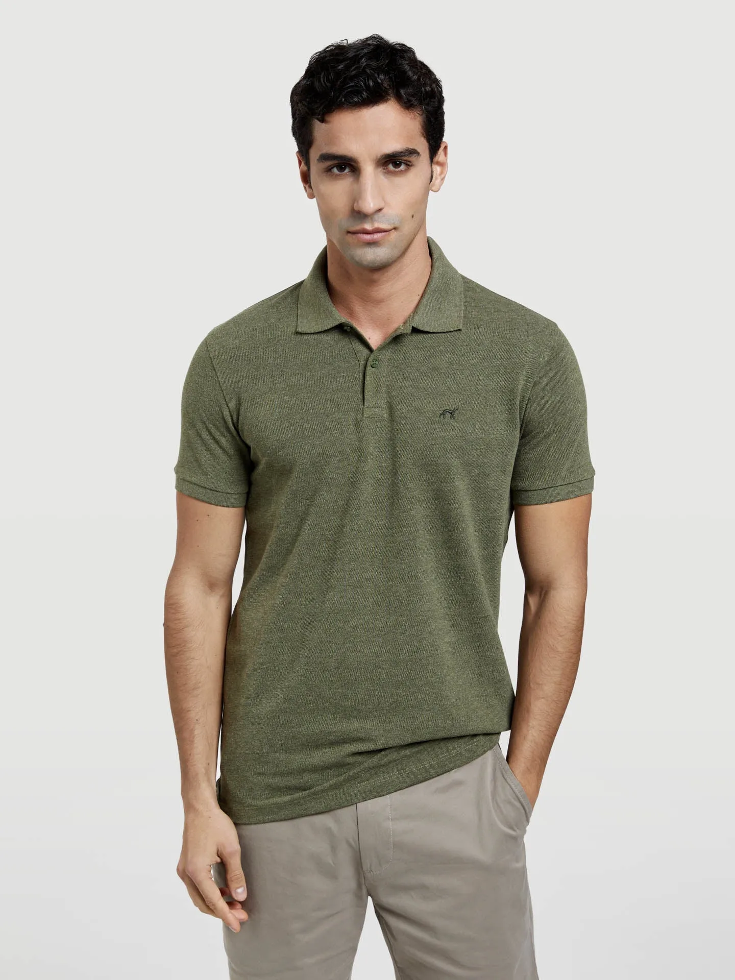 Slim Fit Basic Polo Piqué Shirt