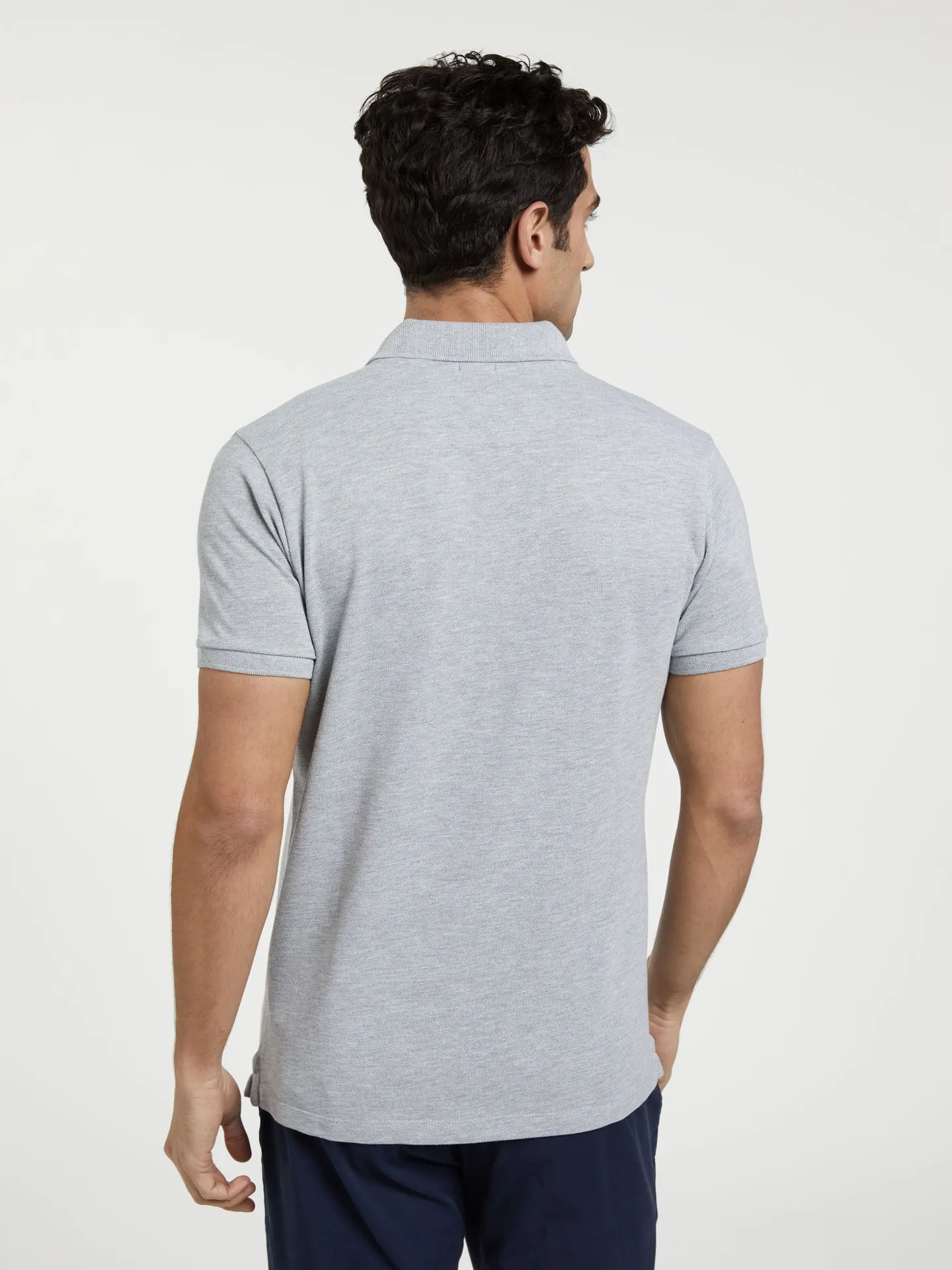 Slim Fit Basic Polo Piqué Shirt