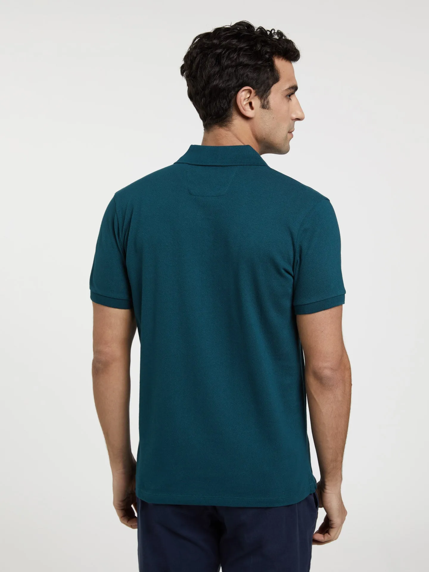 Slim Fit Basic Polo Piqué Shirt
