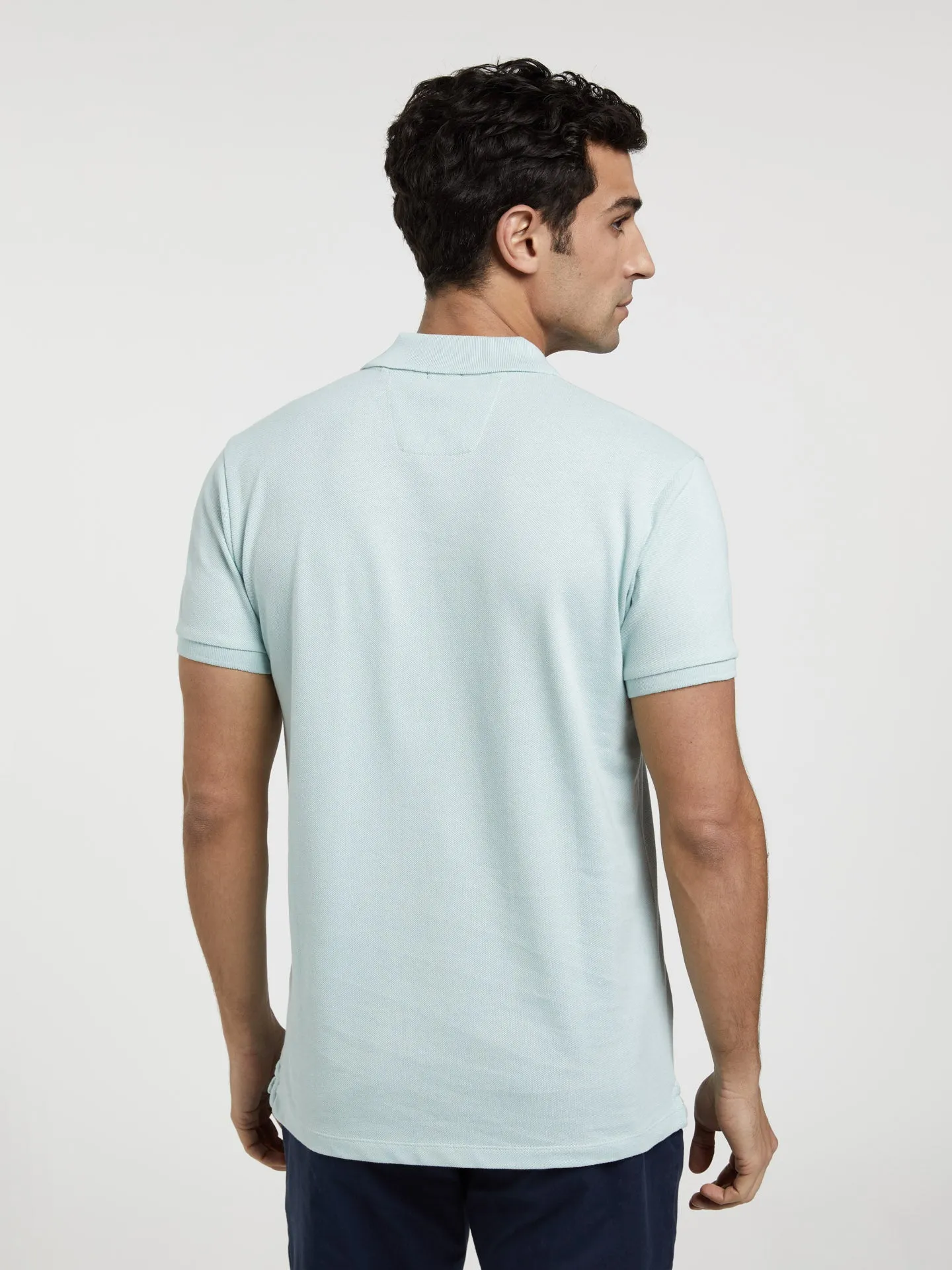 Slim Fit Basic Polo Piqué Shirt