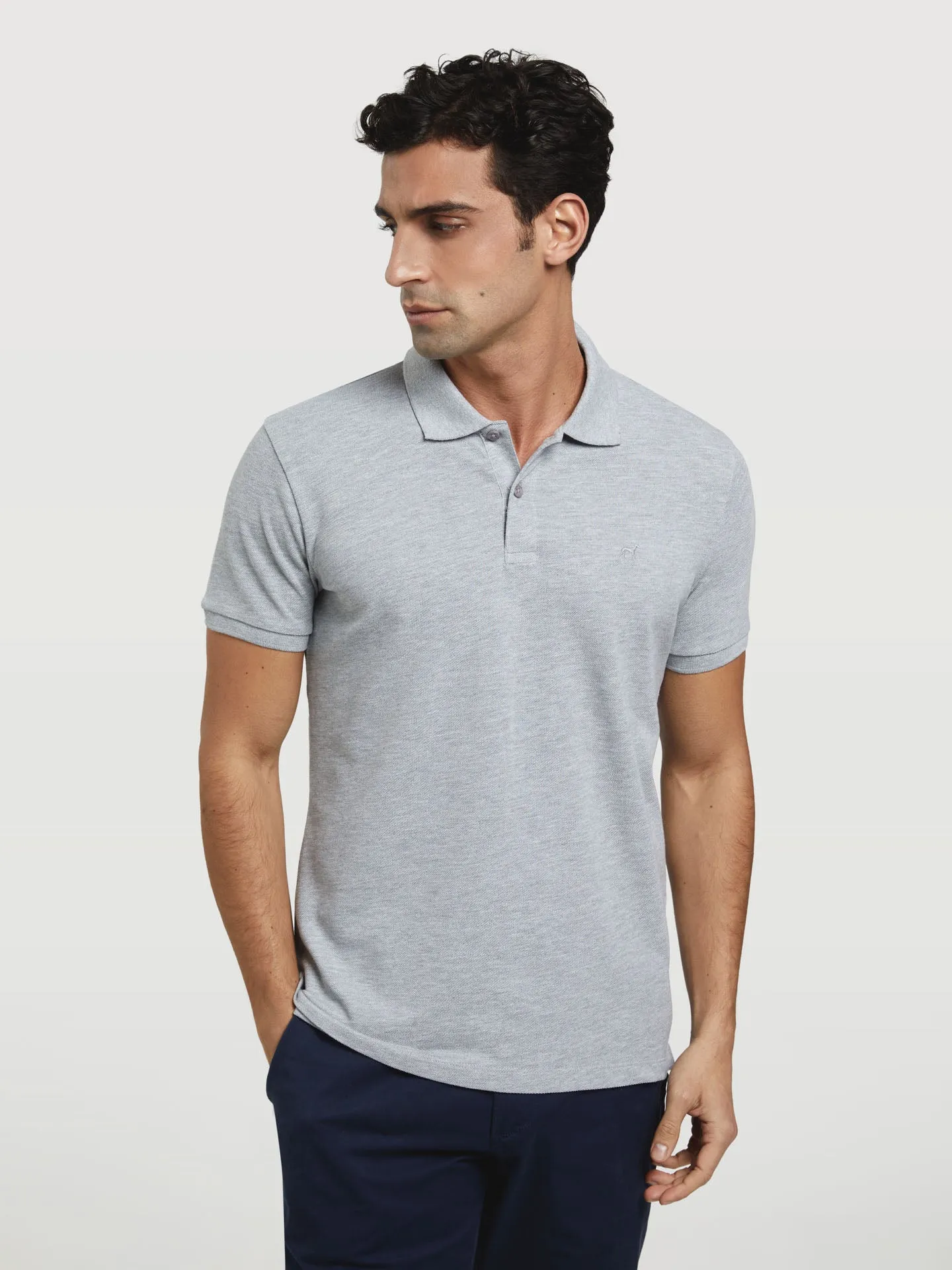 Slim Fit Basic Polo Piqué Shirt