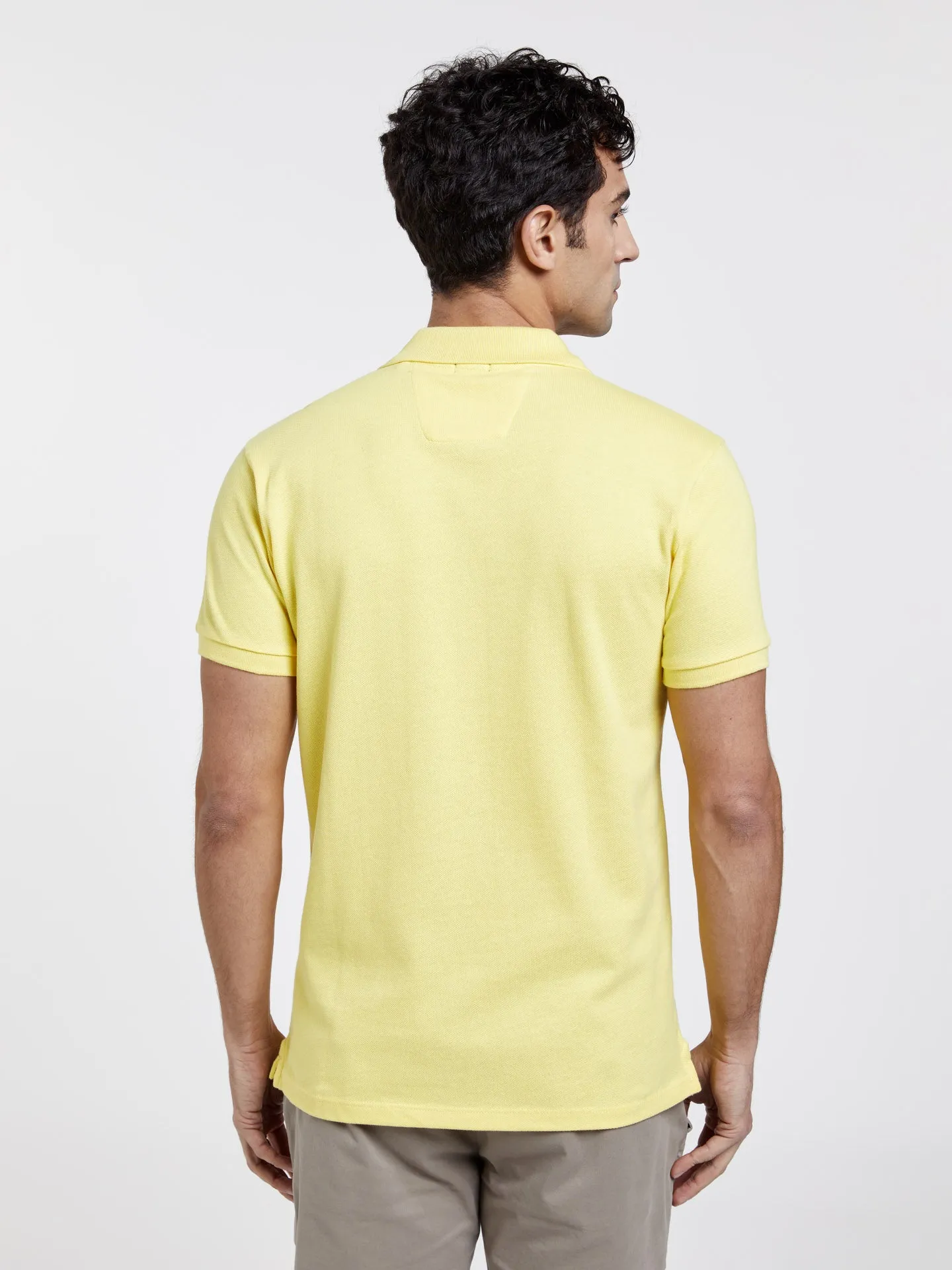Slim Fit Basic Polo Piqué Shirt