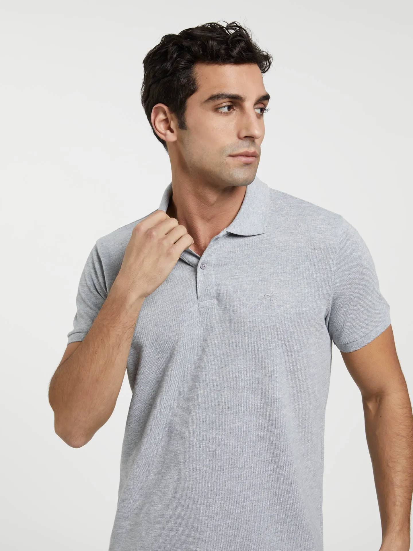 Slim Fit Basic Polo Piqué Shirt