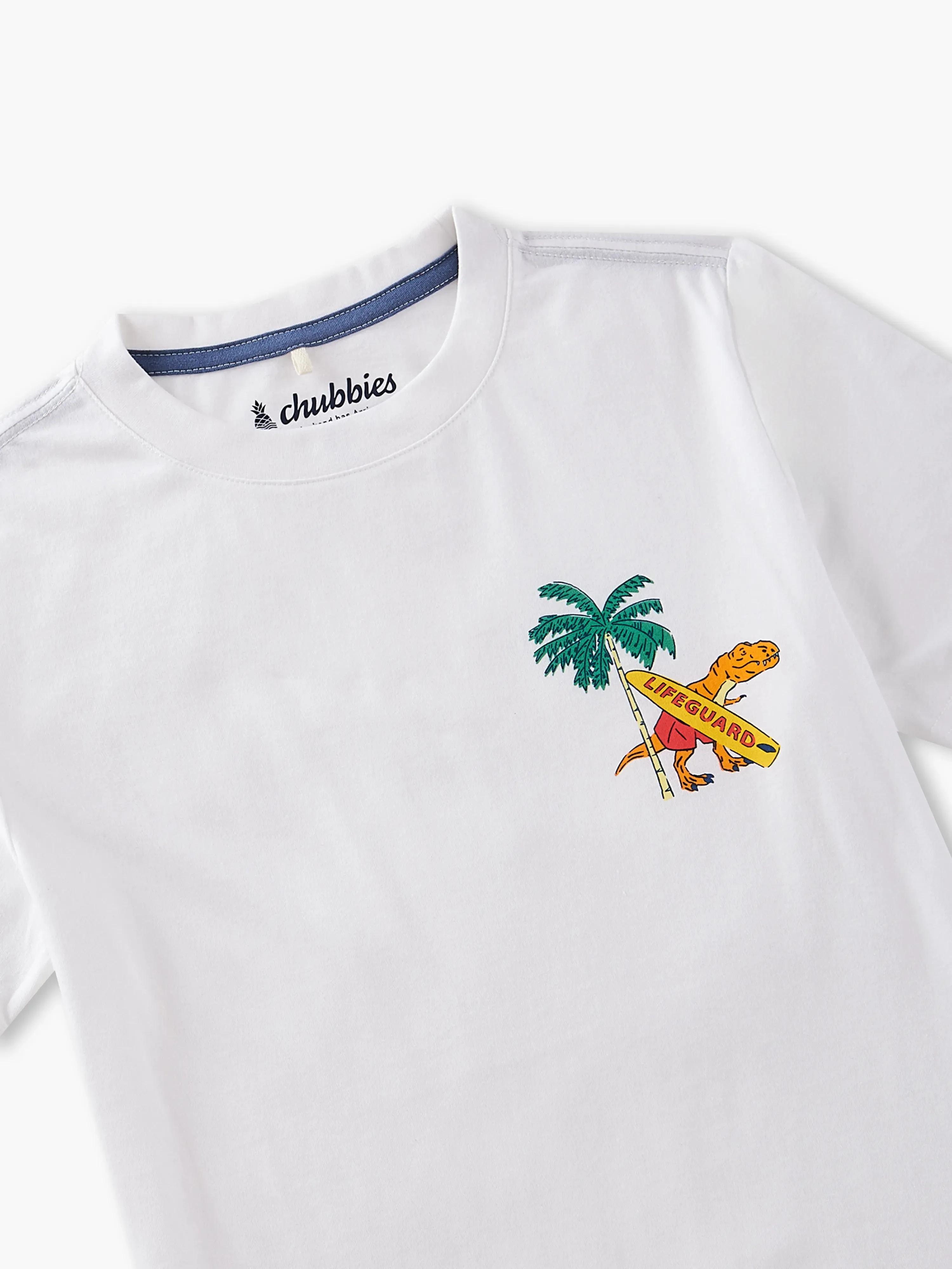 The Lifeguard Dino (Boys Non Pocket T-Shirt)
