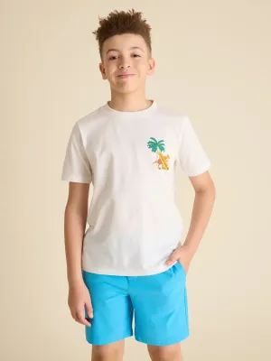 The Lifeguard Dino (Boys Non Pocket T-Shirt)