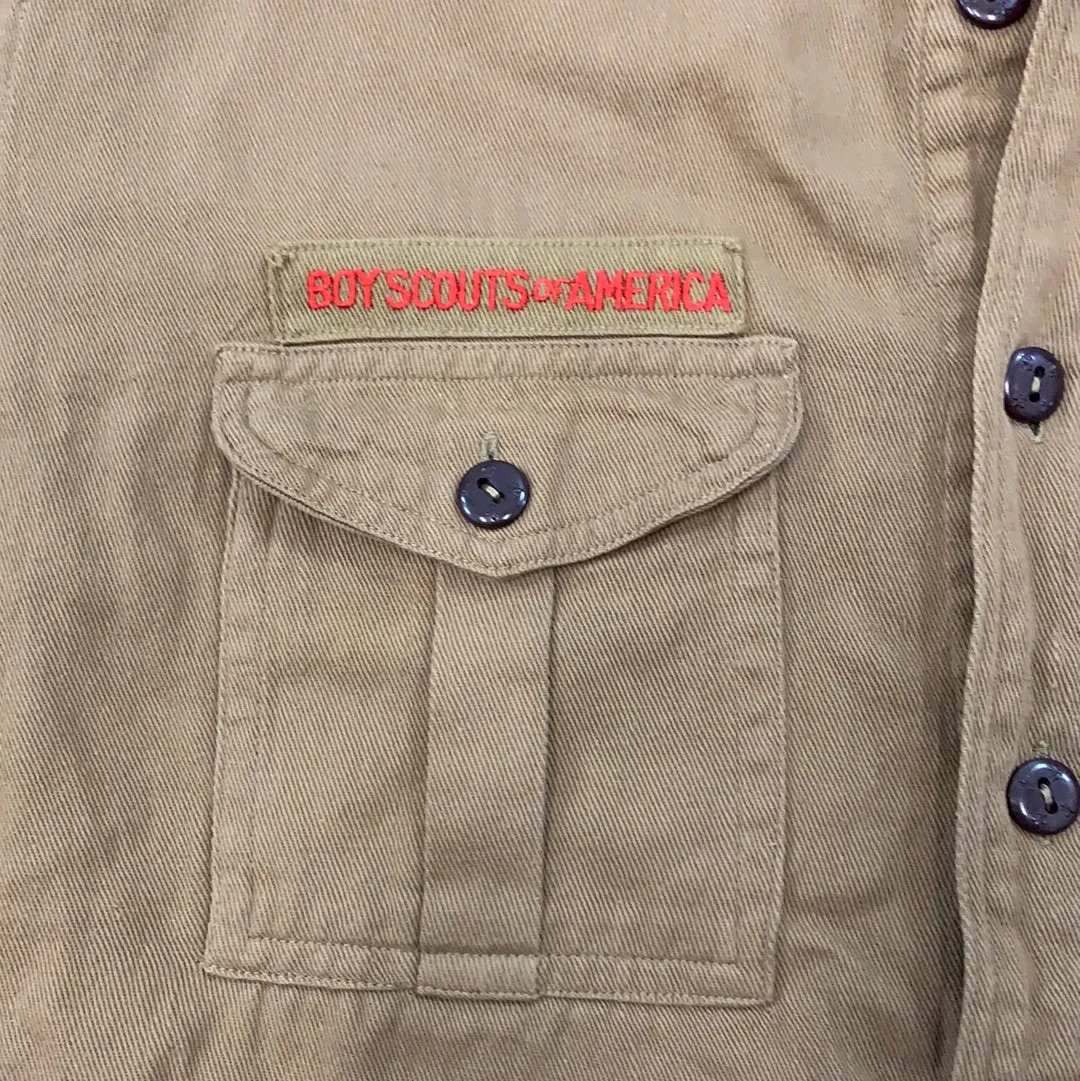 Vintage Boy Scouts of America long sleeve button up top