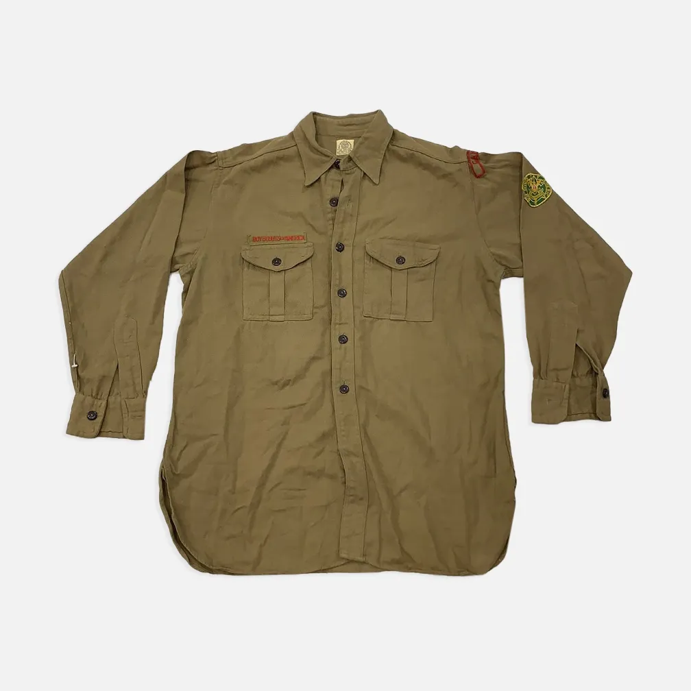 Vintage Boy Scouts of America long sleeve button up top