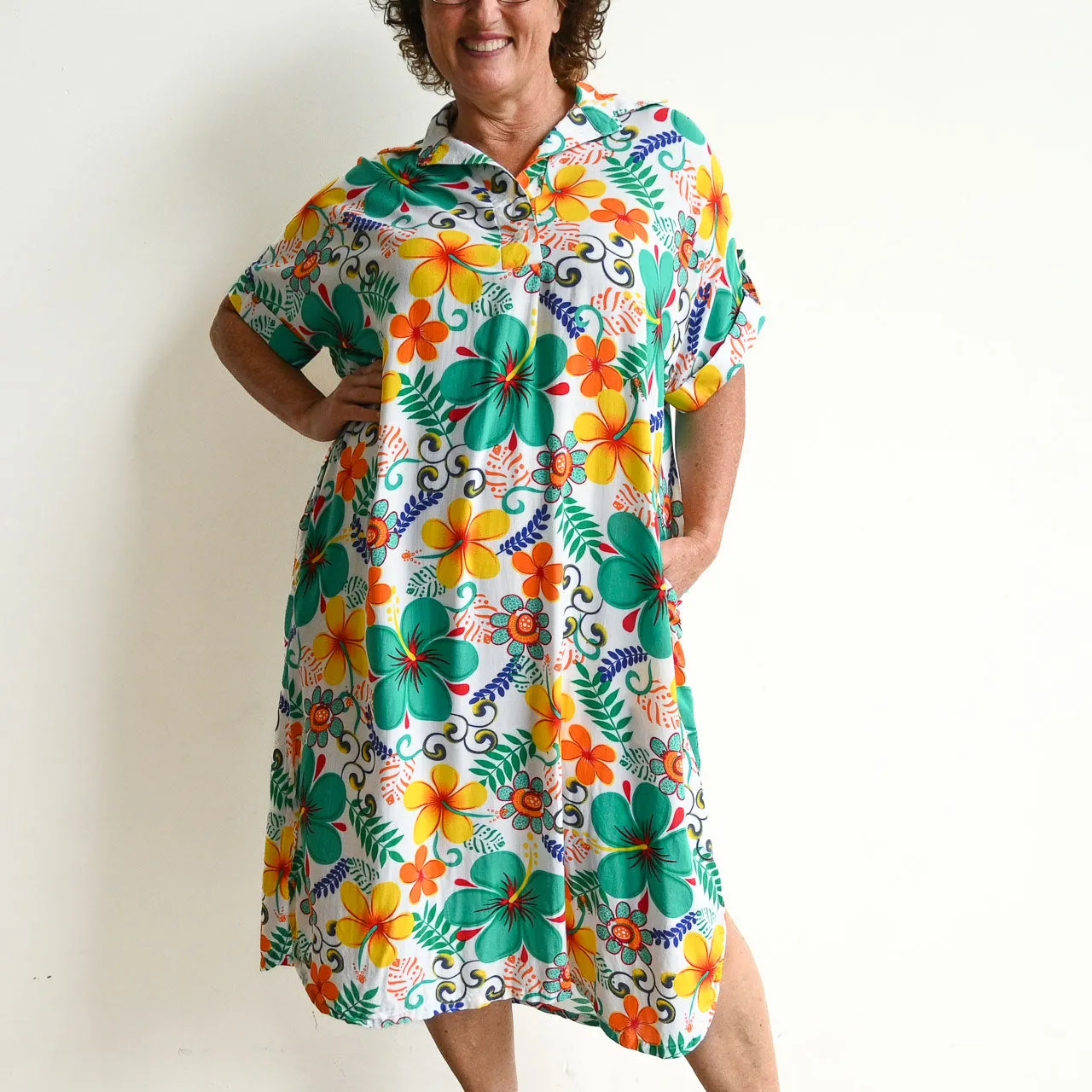 Zen Kaftan Midi Dress - Hawaii